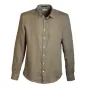 Mobile Preview: Leinenhemd mit Spitzkragen, Langarm, Farbe: olive