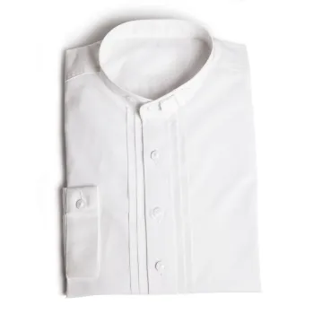 Stehkragen Pfoad, Trachtenhemd, Farbe: weiß