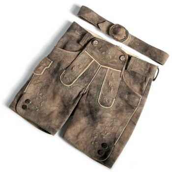 Preview: Kinderlederhose aus Ziegenleder, Modell Pumuckel