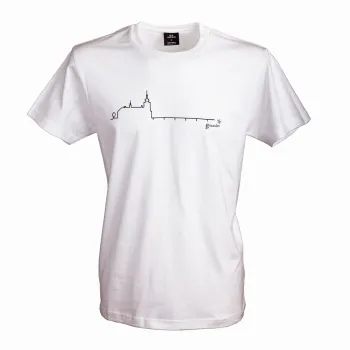 Schloss Ort T-Shirt, Baumwolle, Farbe: weiß