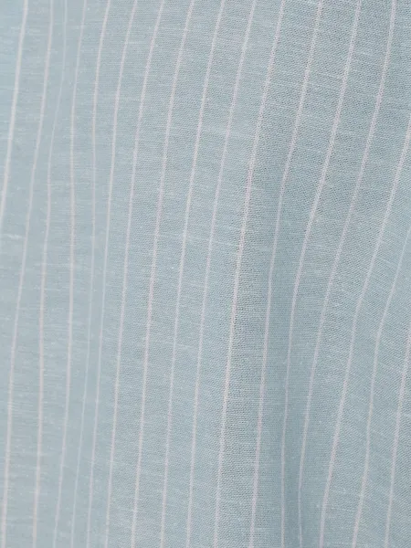 Modernes Langarmhemd mit dezentem Streifen in Baumwoll-Leinenmischung